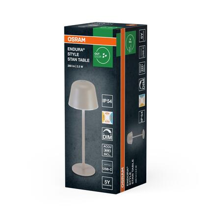 LEDVANCE stolní LED lampa Endura Style Table CCT USB 2,5 W 5 V stmívatelná