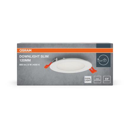 LEDVANCE vestavné LED svítidlo Downlight Slim 120 mm 8 W 4000 K 220-240 V