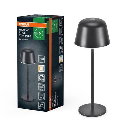 LEDVANCE stolní LED svítidlo Endura Style Table CCT 2,5 W 5 V USB stmívatelné