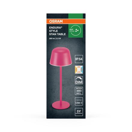 LEDVANCE stolní LED lampa Endura Style Table CCT USB 2,5 W 5 V stmívatelná