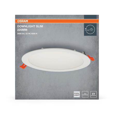 LEDVANCE vestavné LED svítidlo Downlight Slim 225 mm 22 W 4000 K 220-240 V