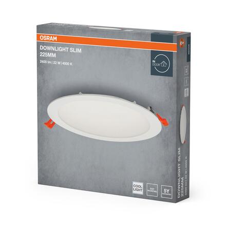 LEDVANCE vestavné LED svítidlo Downlight Slim 225 mm 22 W 4000 K 220-240 V