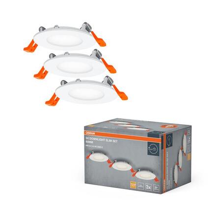 LEDVANCE vestavné LED svítidlo Downlight Slim Set 3× 4,5 W 3000 K 720 lm průměr 85 mm