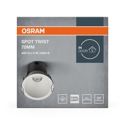 LEDVANCE vestavné LED svítidlo Spot Twist 70 mm 5 W 4000 K
