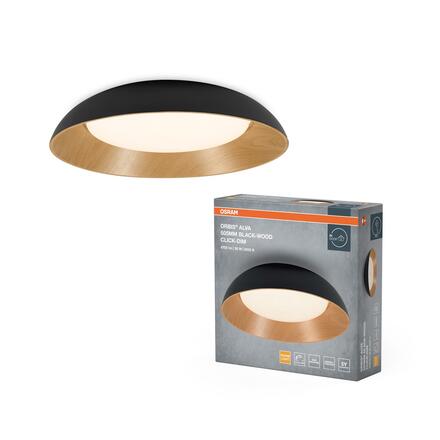 LEDVANCE stropní svítidlo Orbis Alva 36 W 220-240 V 3000 K stmívatelné černé/dřevo