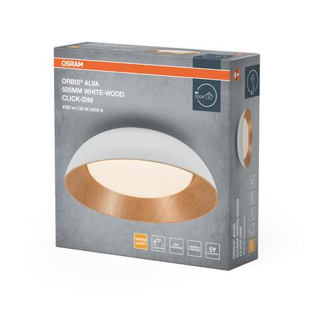 LEDVANCE stropní svítidlo Orbis Alva 505 mm 36 W 3000 K stmívatelné