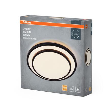 LEDVANCE stropní svítidlo Orbis Berlin 16 W 220-240 V 3000 K 293 mm černé