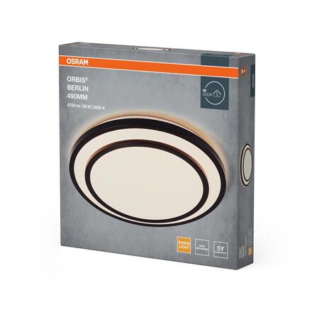 LEDVANCE stropní svítidlo Orbis Berlin 36 W 220-240 V 3000 K černé