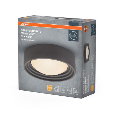 LEDVANCE stropní svítidlo Orbis Concrete 13 W 220-240 V 3000 K stmívatelné