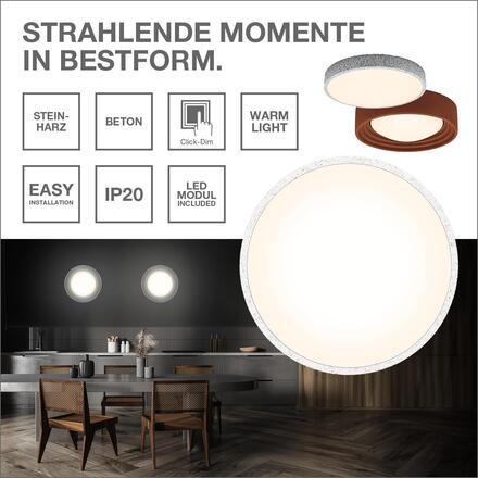 LEDVANCE stropní svítidlo Orbis Concrete 13 W 220-240 V 3000 K stmívatelné