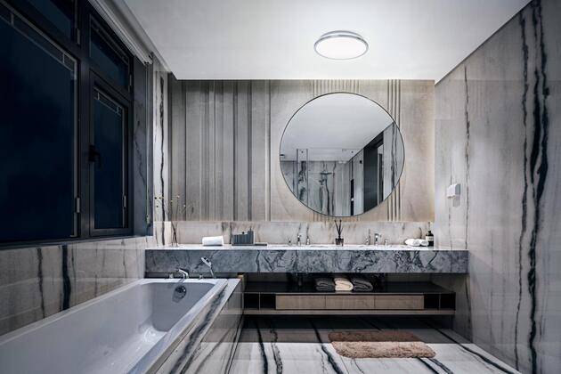 LEDVANCE LED stropní svítidlo do koupelny Bathroom 18 W 220-240 V 300 mm IP44 CCT chrom