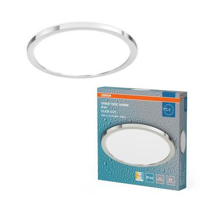 LEDVANCE LED stropní svítidlo do koupelny Bathroom 18 W 220-240 V 300 mm IP44 CCT chrom