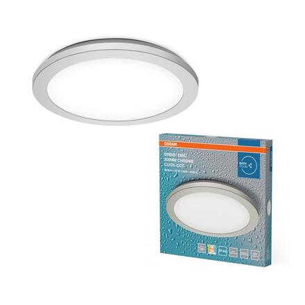 LEDVANCE stropní svítidlo Orbis Disc 30 cm 22 W 220-240 V CCT IP44 chrom