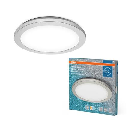 LEDVANCE stropní svítidlo Orbis Disc 30 cm 22 W 220-240 V CCT IP44 chrom