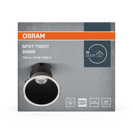 LEDVANCE vestavné LED svítidlo Spot Twist 10 W 4000 K 93 mm