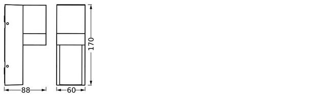 LEDVANCE venkovní nástěnné svítidlo Endura Classic Isidor GU10 220-240 V IP65