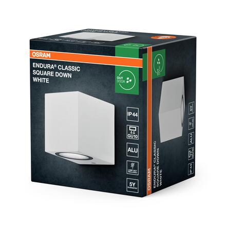 LEDVANCE venkovní nástěnné svítidlo Endura Classic Square Down GU10 220-240 V IP44