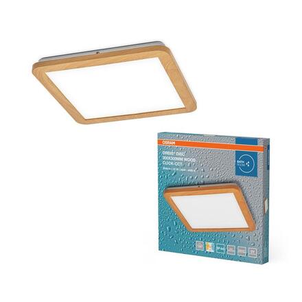 LEDVANCE stropní svítidlo Orbis Disc 22 W 220-240 V CCT IP44 dřevodekor 30×30 cm