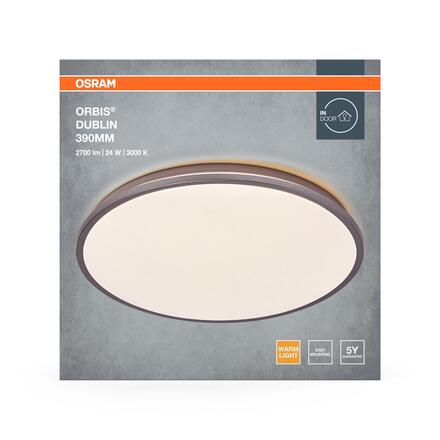 LEDVANCE stropní LED svítidlo Orbis Dublin 24 W 220-240 V 3000 K 390 mm