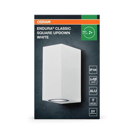 LEDVANCE venkovní nástěnné svítidlo ENDURA Classic Square UpDown GU10 220-240 V IP44