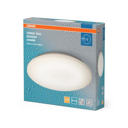 LEDVANCE stropní svítidlo Orbis Sensor 25 W 220-240 V 400 mm IP44 s čidlem