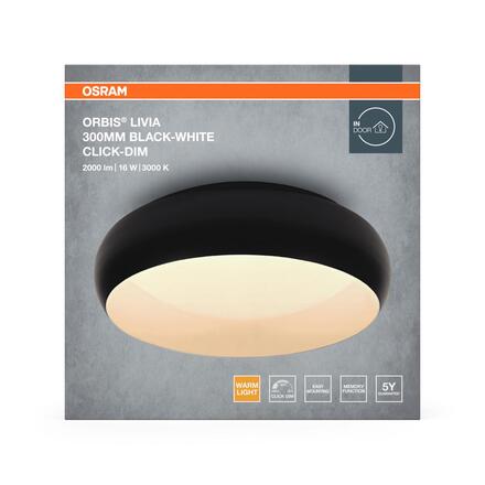 LEDVANCE stropní svítidlo Orbis Livia 300 mm 16 W 220-240 V 3000 K stmívatelné
