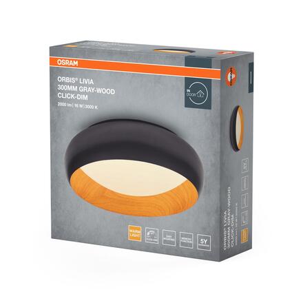 LEDVANCE stropní svítidlo Orbis Livia 300 mm 16 W 3000 K stmívatelné
