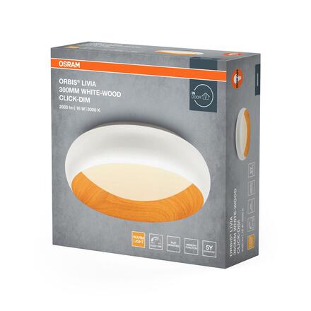LEDVANCE stropní svítidlo Orbis Livia 300 mm 16 W 220-240 V 3000 K stmívatelné