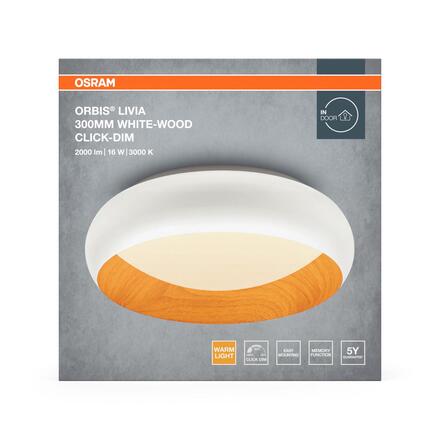 LEDVANCE stropní svítidlo Orbis Livia 300 mm 16 W 220-240 V 3000 K stmívatelné