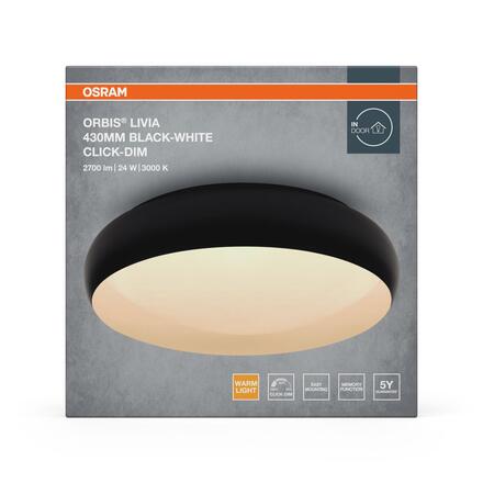 LEDVANCE stropní svítidlo Orbis Livia 430 mm 24 W 3000 K stmívatelné