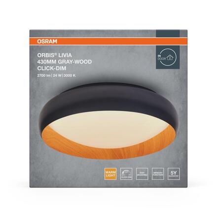LEDVANCE stropní svítidlo Orbis Livia 430 mm 24 W 220-240 V stmívatelné 3000 K