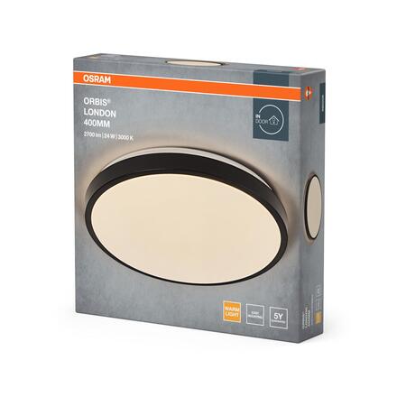 LEDVANCE stropní svítidlo Orbis London 24 W 220-240 V 3000 K černé