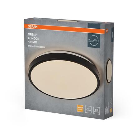 LEDVANCE stropní svítidlo Orbis London 36 W 220-240 V 3000 K černé