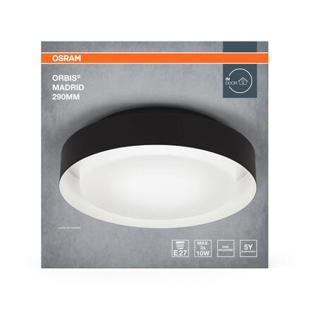 LEDVANCE stropní svítidlo Orbis Madrid 2xE27 220-240 V 290 mm