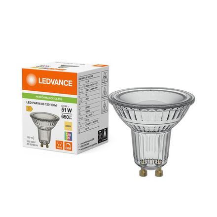 LEDVANCE LED PAR16 80 120° DIM P 6.9W 930 GU10 4099854456411