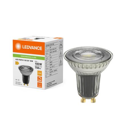 LEDVANCE LED PAR16 100 36° DIM P 8W 827 GU10 4099854456459