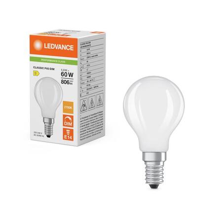 LEDVANCE LED Classic P 60 Filament DIM P 5.9W 827 matná E14 4099854464553