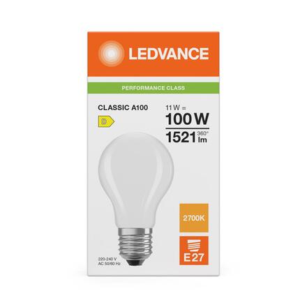 LEDVANCE LED Classic A 100 Filament P 11W 827 matná E27 4099854465772
