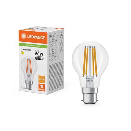 LEDVANCE LED Classic A 60 Filament P 5.9W 827 čirá B22d 4099854466076