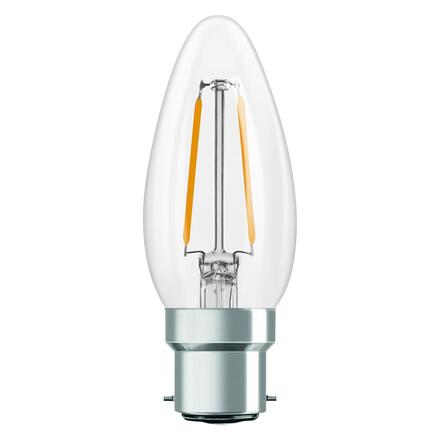 LEDVANCE LED Classic B 25 Filament P 1.8W 827 čirá B22d 4099854466175
