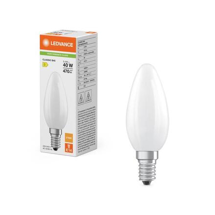 LEDVANCE LED Classic B 40 Filament P 3.4W 827 matná E14 4099854466861