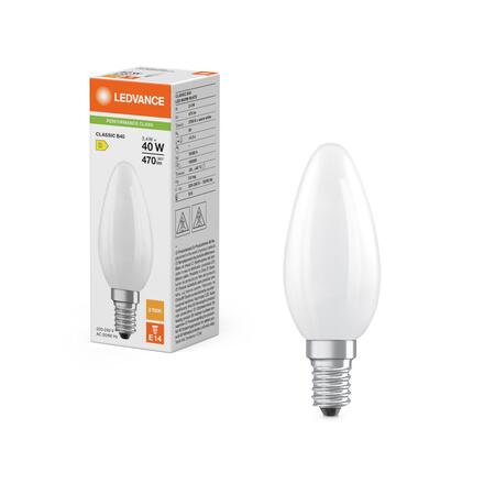 LEDVANCE LED Classic B 40 Filament P 3.4W 827 matná E14 4099854466861