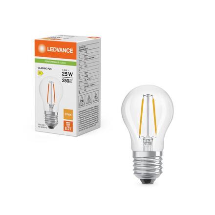 LEDVANCE LED Classic P 25 Filament P 1.8W 827 čirá E27 4099854468056