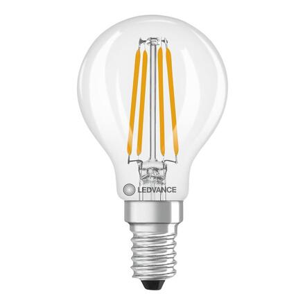 LEDVANCE LED Classic P 60 Filament třída A S 3.8W 827 čirá E14 4099854477607