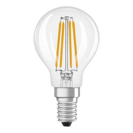 LEDVANCE LED Classic P 60 Filament třída A S 3.8W 827 čirá E14 4099854477607
