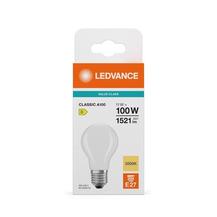 LEDVANCE LED Classic A 100 Filament V 11W 830 Frosted E27 4099854482540