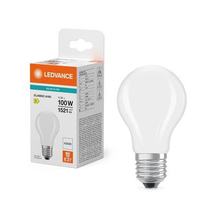 LEDVANCE LED Classic A 100 Filament V 11W 840 Frosted E27 4099854482588