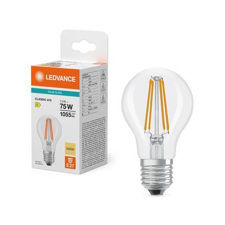 LEDVANCE LED Classic A 75 Filament V 7.5W 830 čirá E27 4099854482663