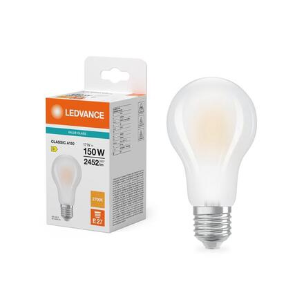LEDVANCE LED Classic A 150 Filament V 17W 827 Frosted E27 4099854484537