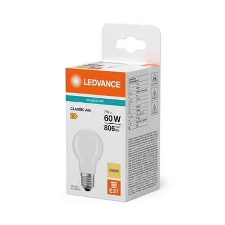 LEDVANCE LED Classic A 60 Filament V 7W 830 matná E27 4099854485855